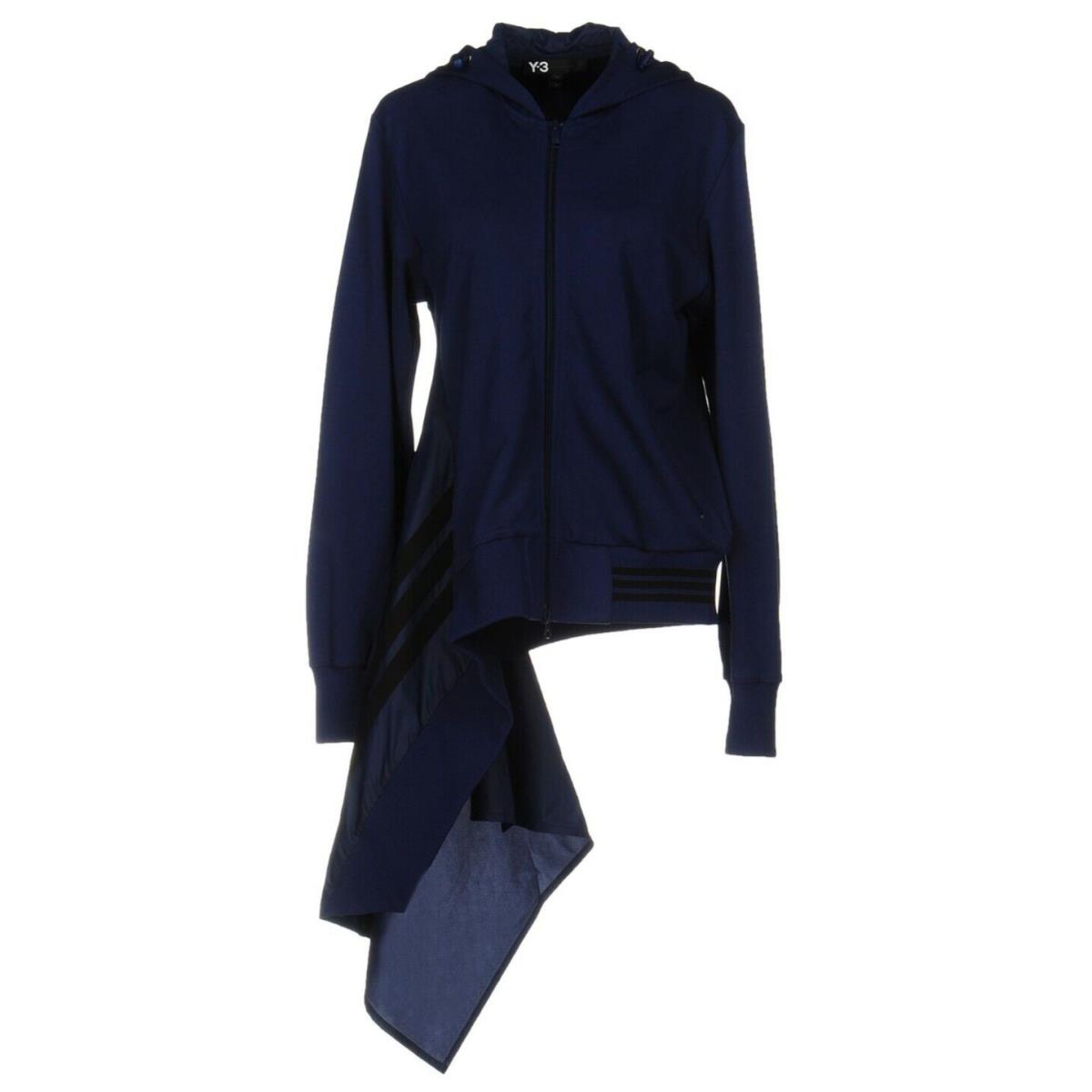 Adidas Y-3 Yohji Yamamoto Athletic Track Jacket Asymmetrical Hood Blouson M L