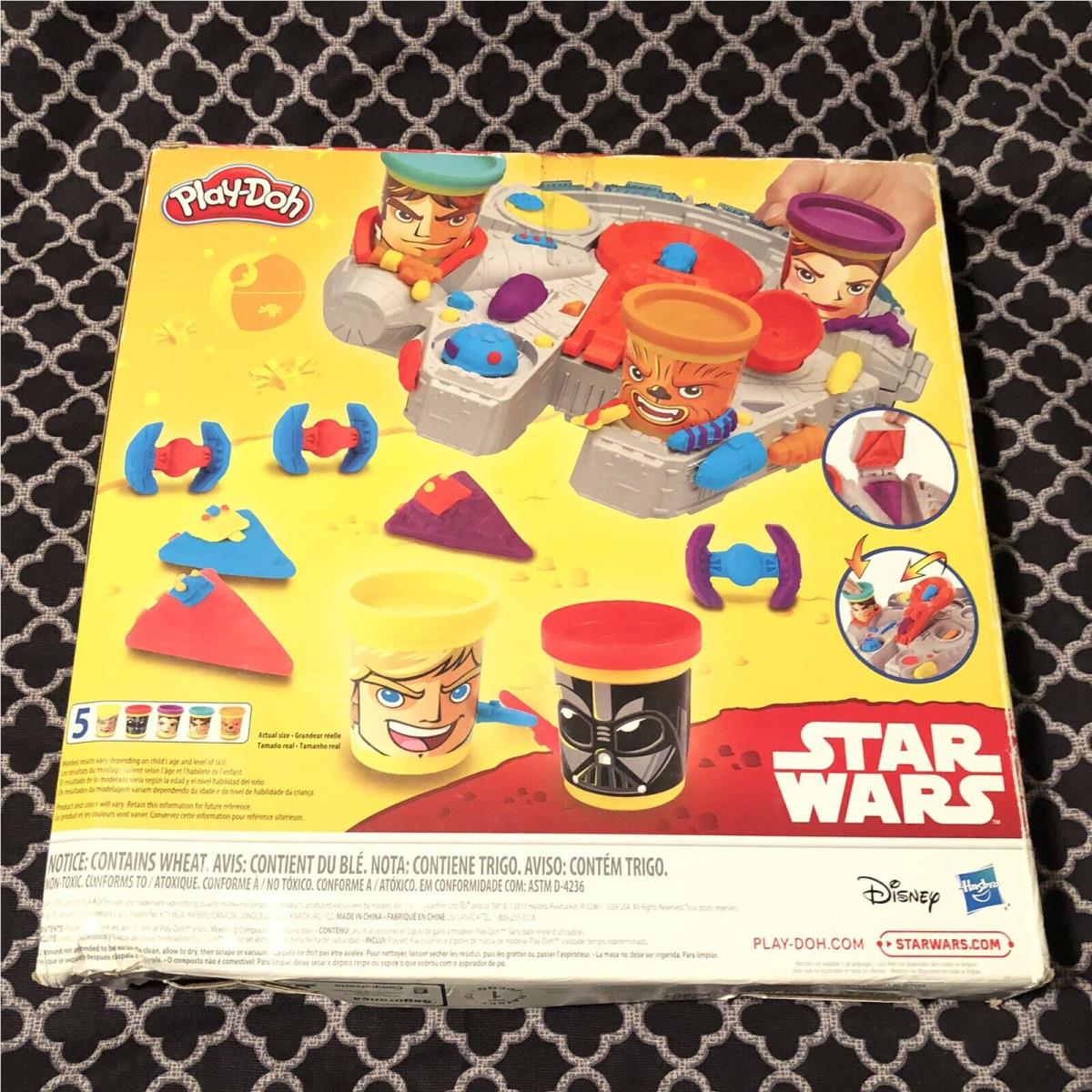 2015 Play-doh Star Wars Can-heads Millennium Falcon Play Set Complete