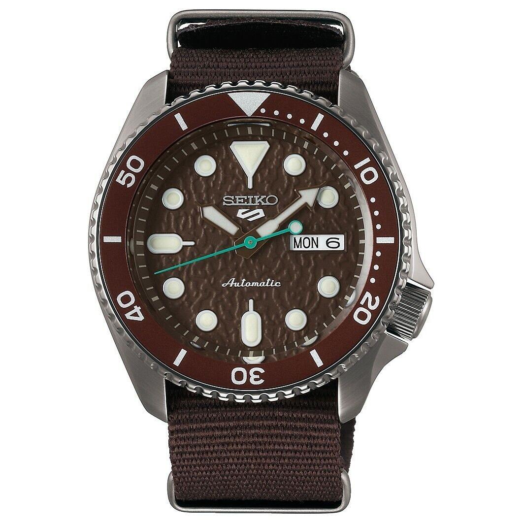 Seiko SRPD85K1 Men Sport Automatic Stainless Case Fabric Date 100m WR SRPD85