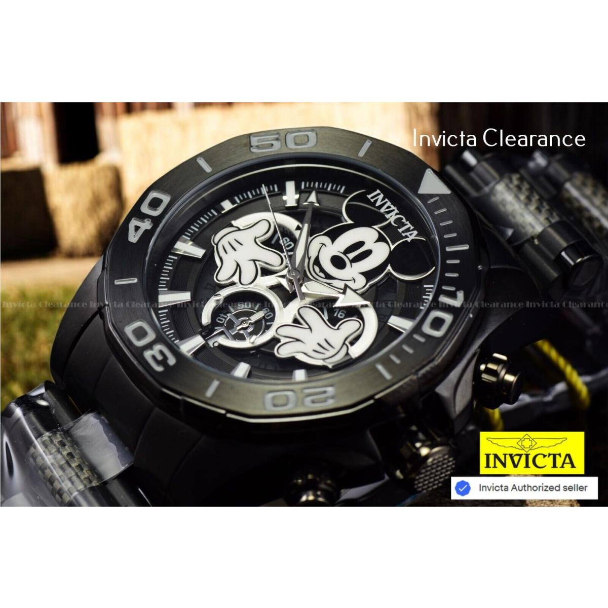Invicta Disney 48mm Limited Ed. Quartz Chronograph Bracelet Watch W/ Disney Box