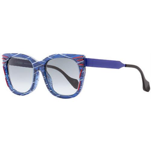 Fendi Square Sunglasses FF0180S Kinky Vdnjj Patterned Blue 54mm 180