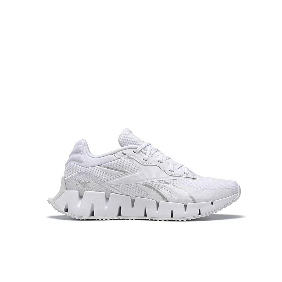 Womens Reebok Zig Dynamica 4 Running Shoes Sneakers Size 9 White Silver HR1375