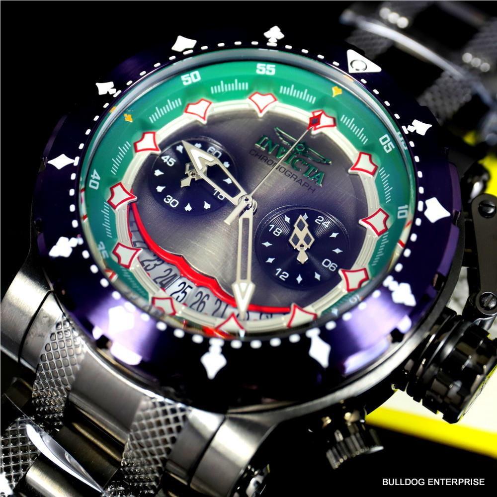 Invicta DC Comics Joker Coalition Forces Steel Chronograph Limited Watch