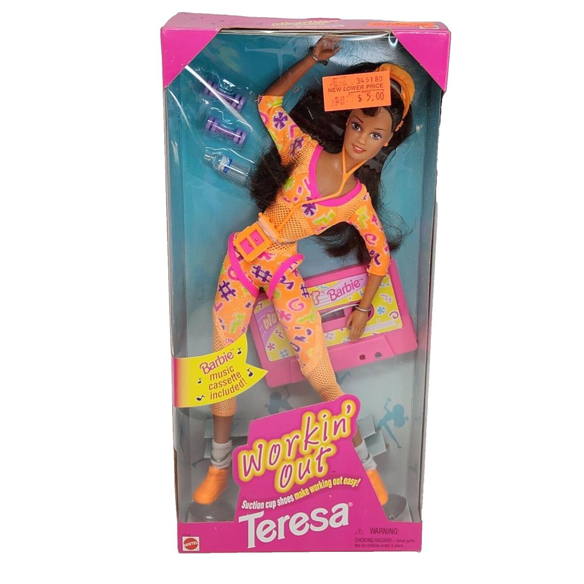 Vintage 1996 Workin Out Teresa Barbie Doll Mattel 17318
