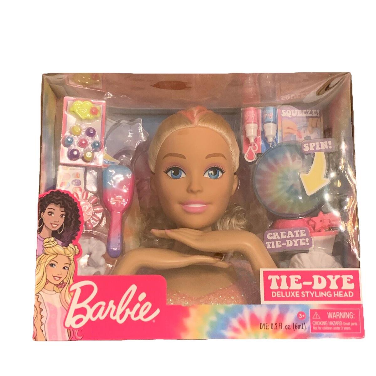 Blonde Barbie Tie-dye Deluxe Styling Head