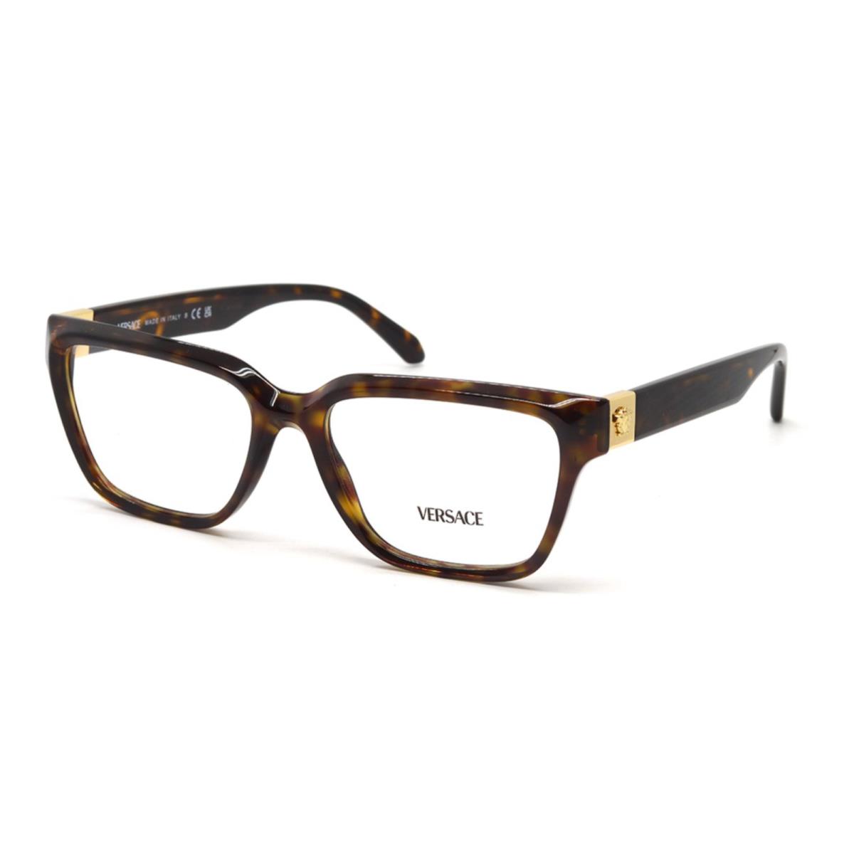 Versace Rx-able Eyeglasses Mod. 3357 108 53-17 145 Tortoise Gold Frames