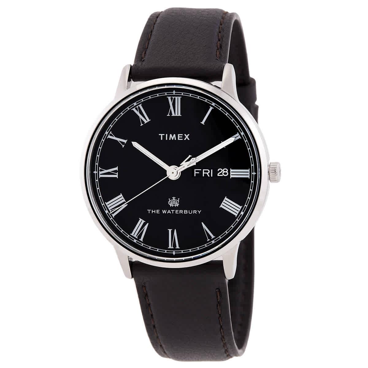 Timex Waterbury Quartz Black Dial Men`s Watch TW2U88600