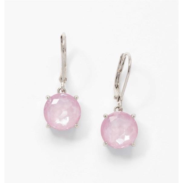 Swarovski Touchstone Crystal Drop Earrings Soft Rose Rhodium Condition
