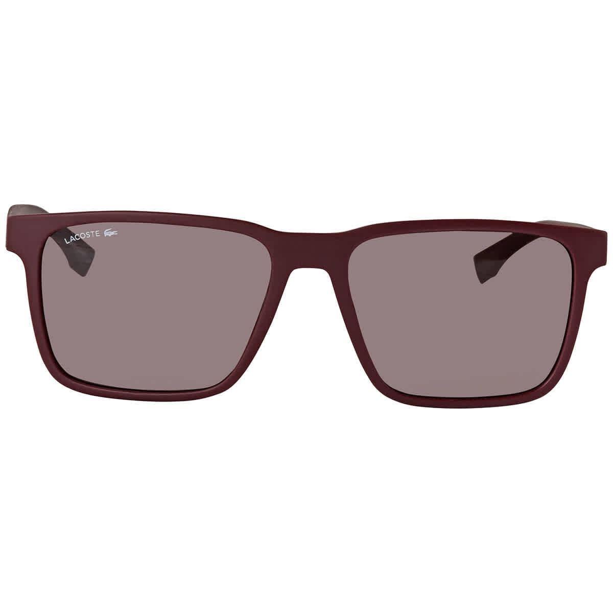 Lacoste Burgundy Square Men`s Sunglasses L872S 604 57
