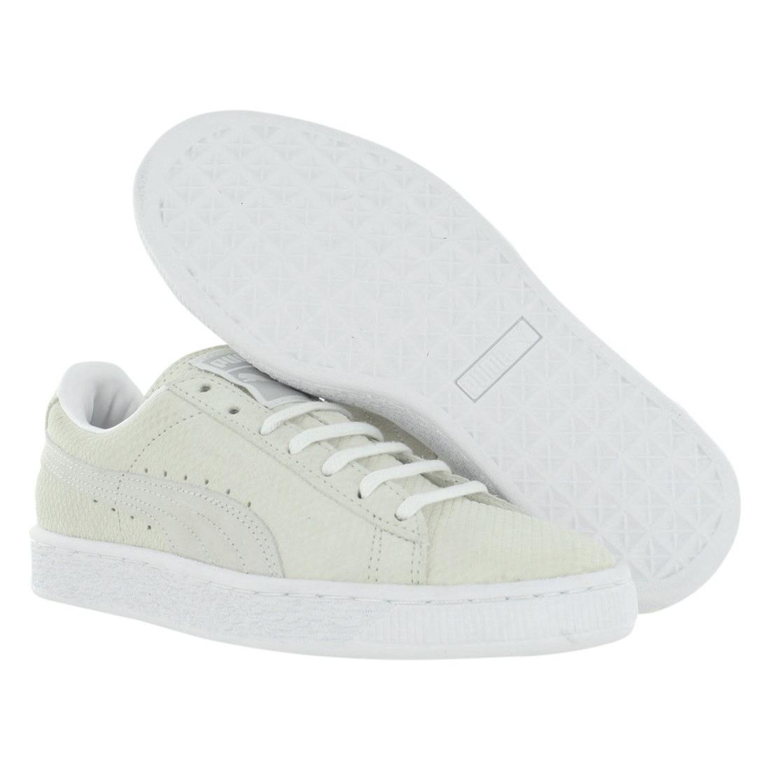 Puma Suede Classic Lo Winterized Womens Shoes Size 8.5 Color: Grey/white