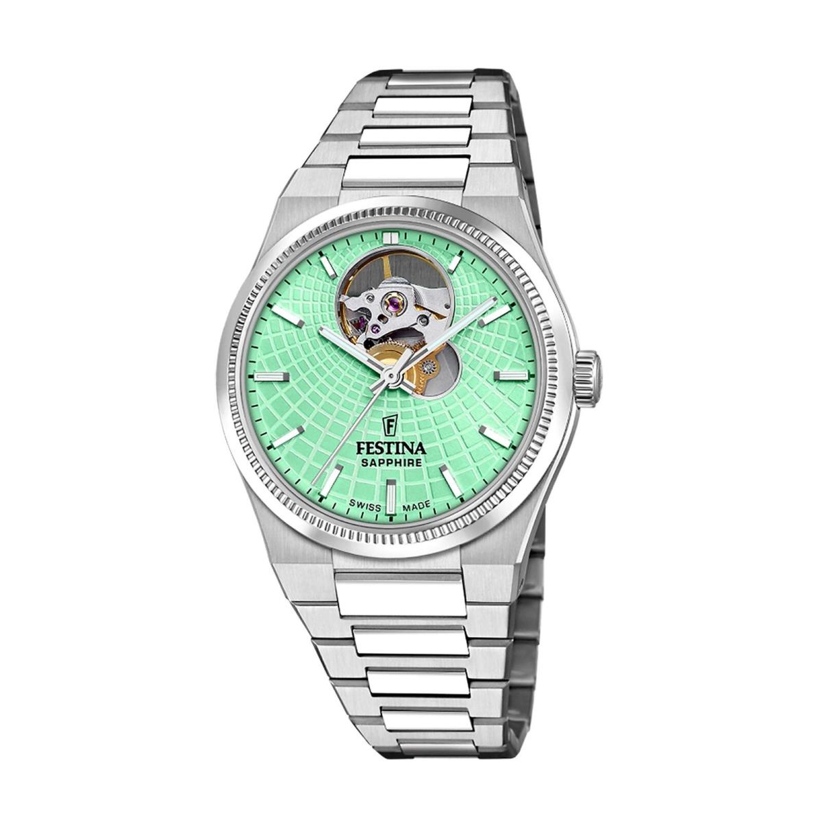 Festina Swiss Riv Open Heart Stainless Steel 35mm Automatic Wristwatch F20054-3