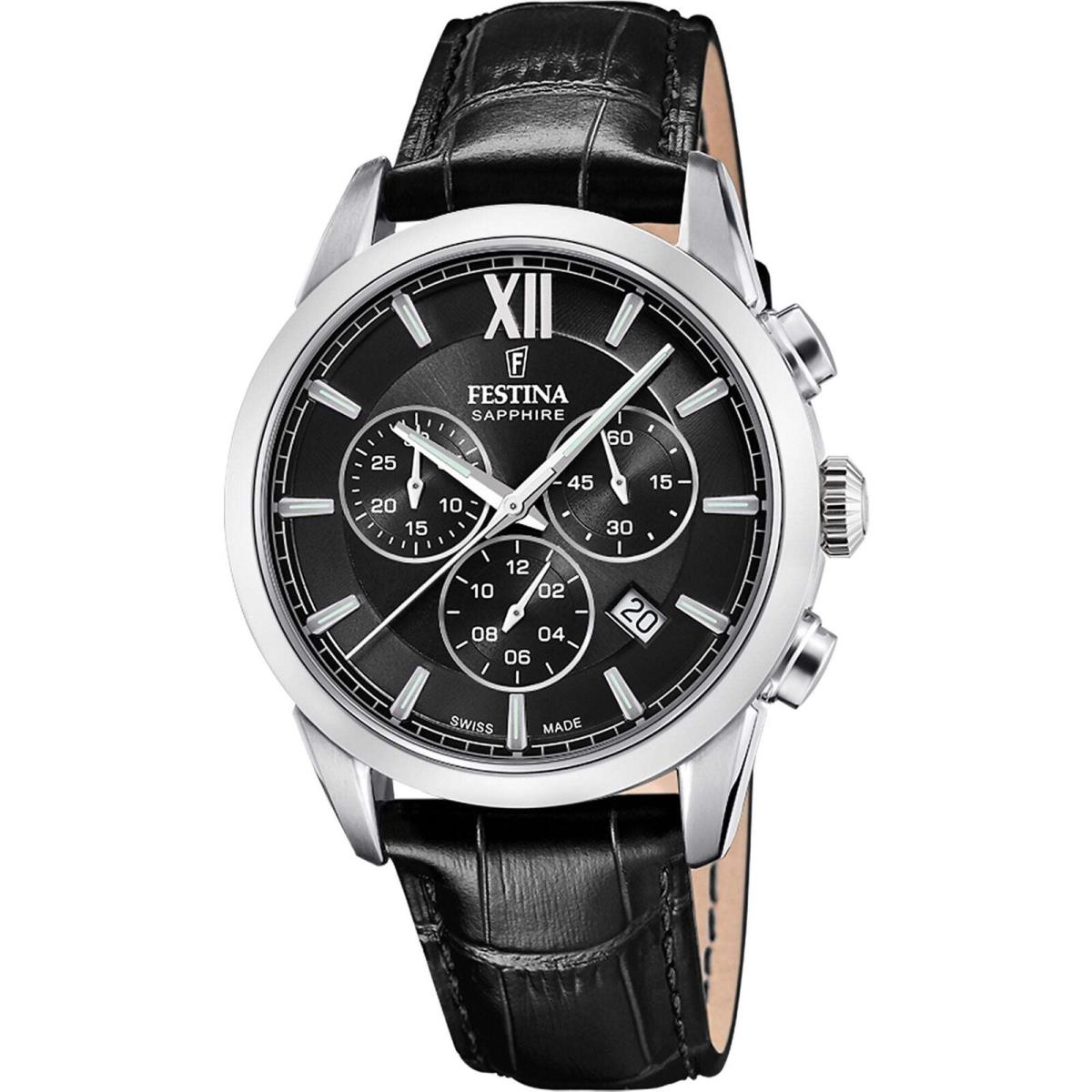 Festina Swiss Chronograph Stainless Steel 41mm Quartz Wristwatch F20041-4