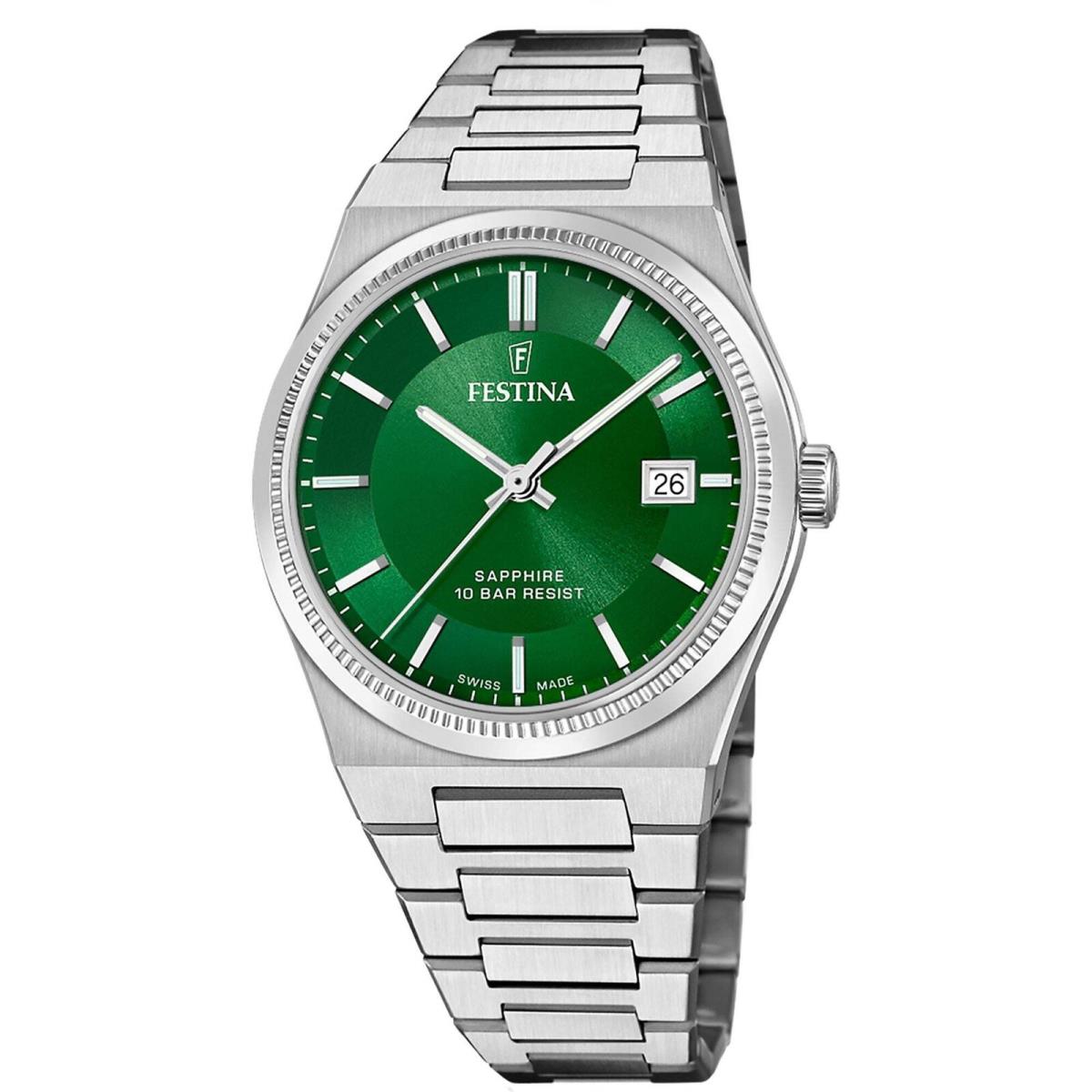 Festina Swiss Riv Stainless Steel 40mm Automatic Wristwatch F20034-3