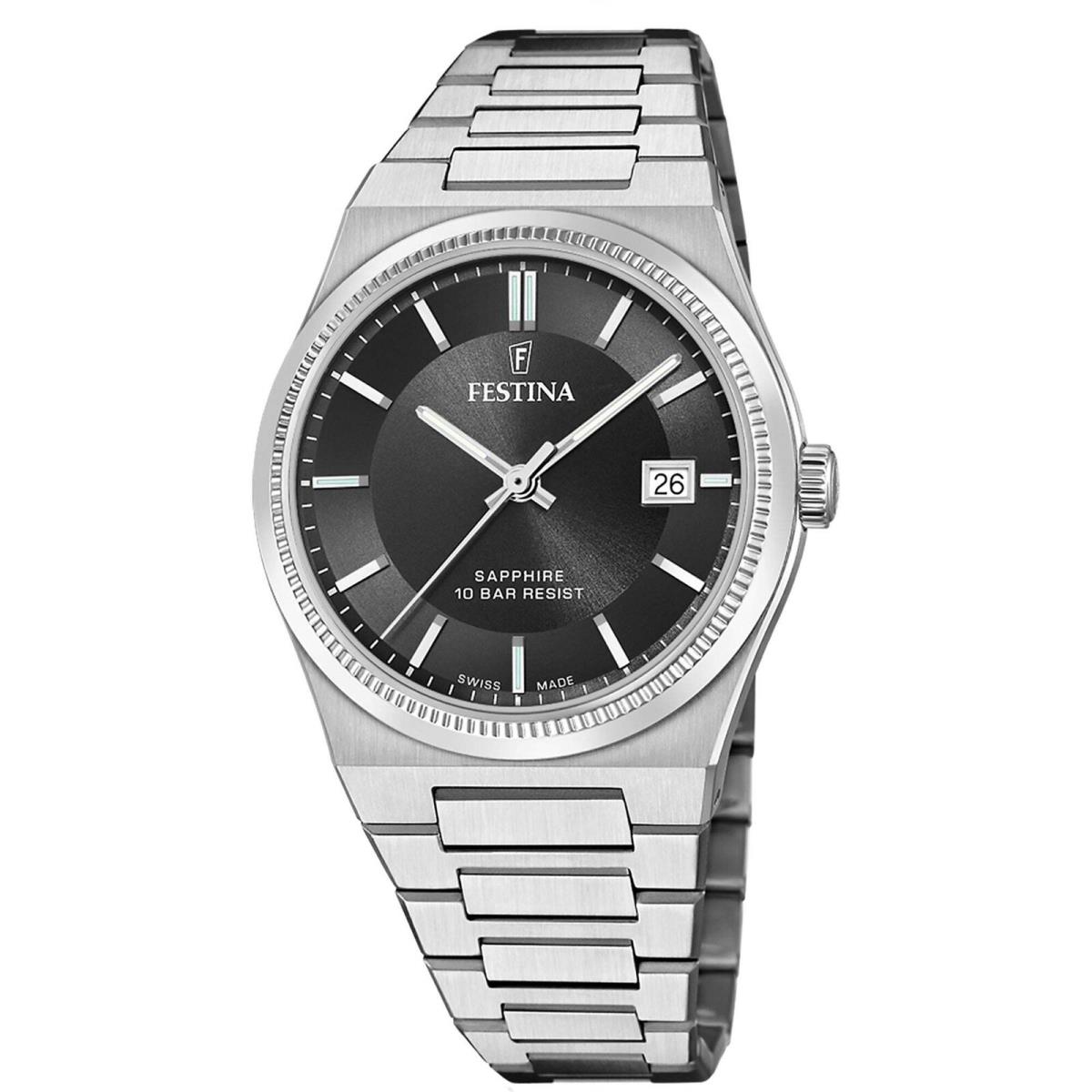 Festina Swiss Riv Stainless Steel 40mm Automatic Wristwatch F20034-4