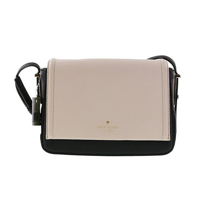 Kate Spade Vikki Bailey Street Pebble Black Leather Crossbody Bag WKRU3632