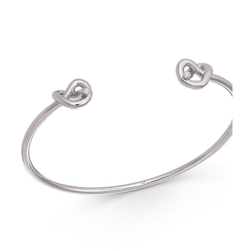 Kate Spade Silver Tone Knot Wire Cuff Bracelet B1A
