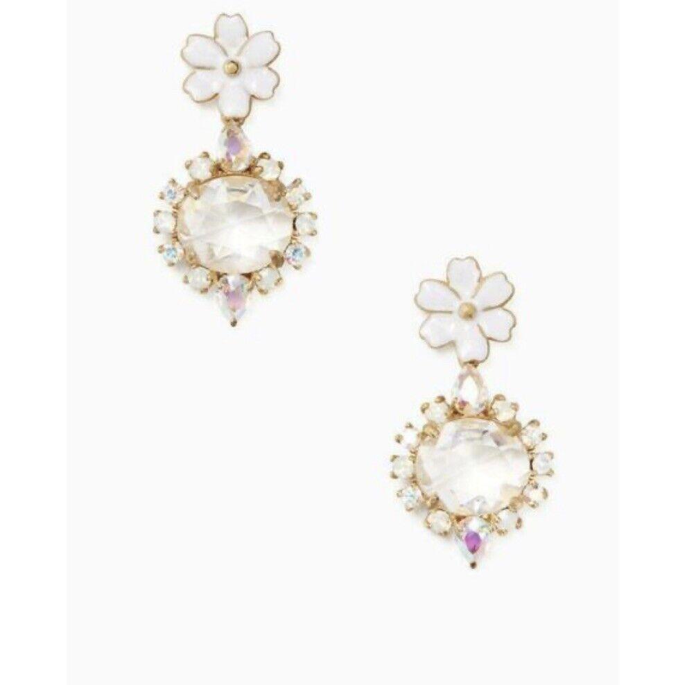 Kate Spade Garden Party White Drop Earrings S59