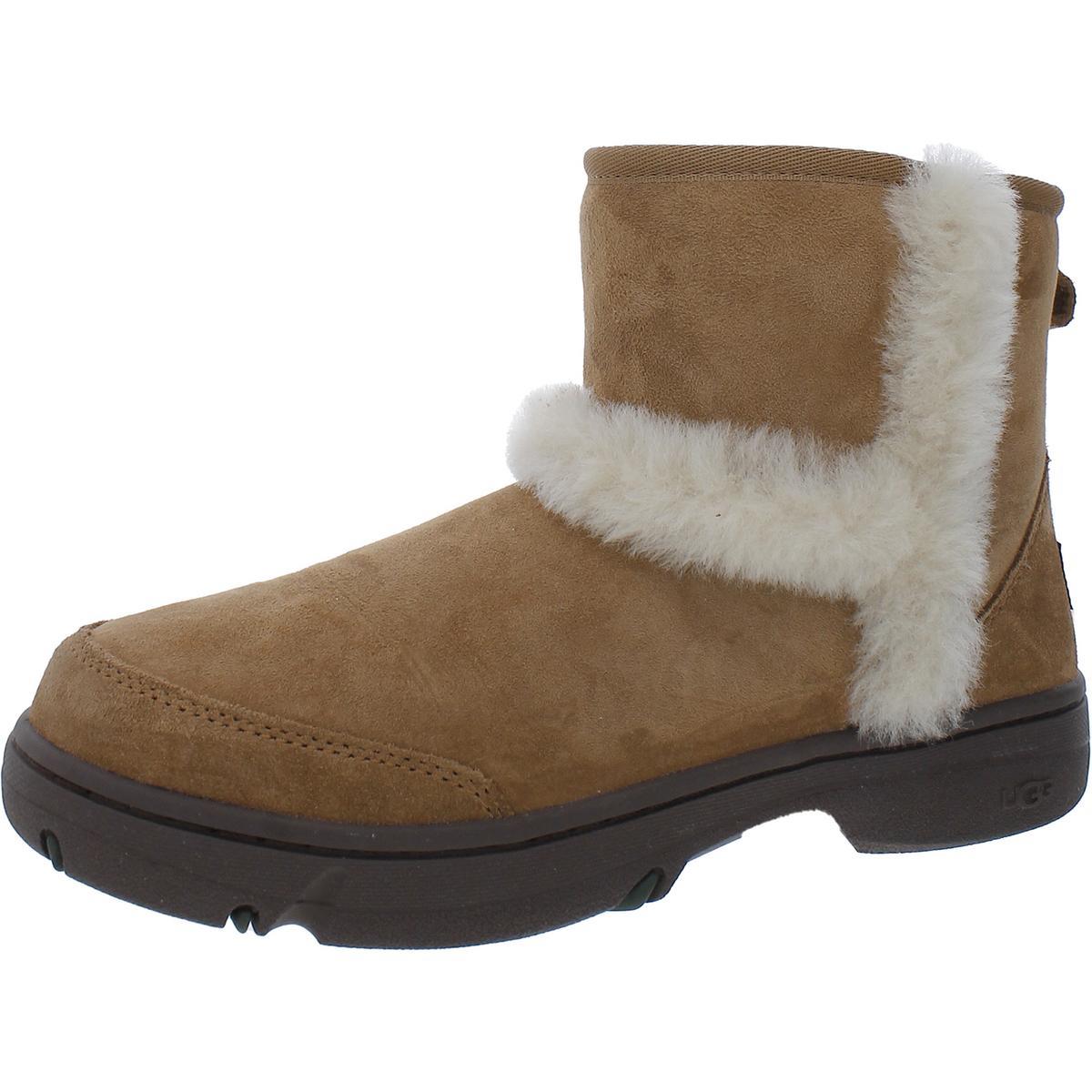 Ugg Womens Suede Wool Blend Cozy Winter Snow Boots Shoes Bhfo 6247 Chestnut