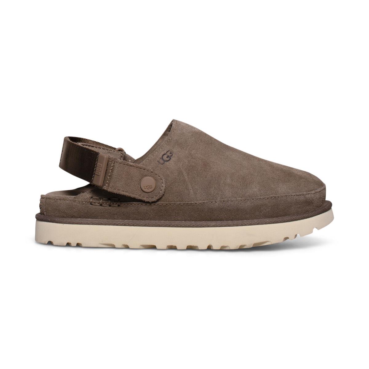 Ugg Goldenstar Clog Hickory Suede Platform Women`s Sandals Size US 6.5
