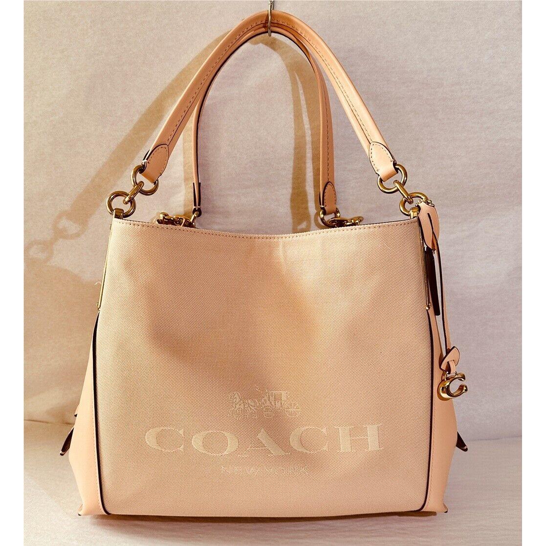 Coach Signature Horse and Carriage Jacquard Leather Dalton Shoulder Bag