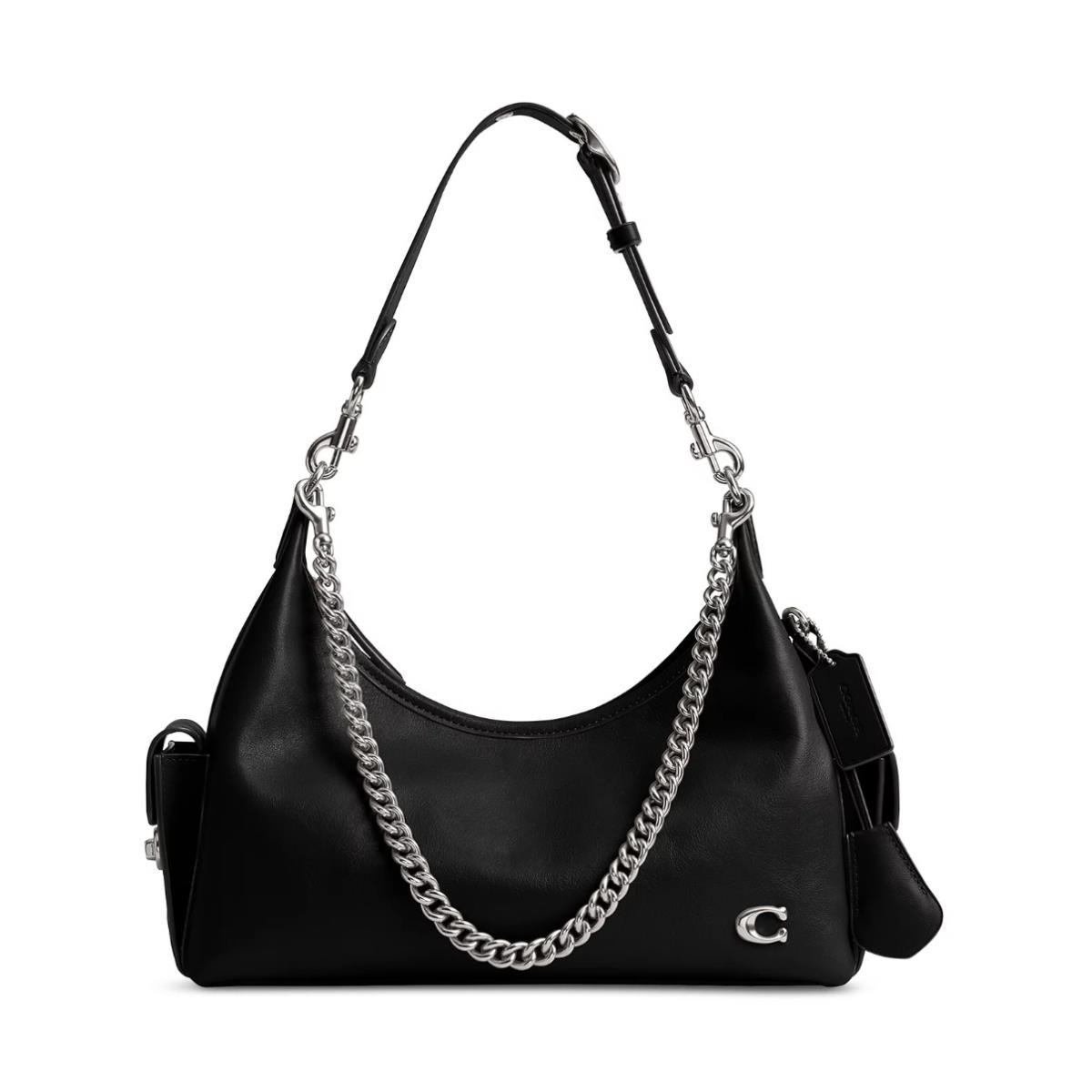 Coach Pocket Medium Leather Juliet Bag 30 Lh/black