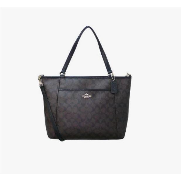 Coach F33998 Pocket Tote Bag Luxury Signature Gold/brown/black Shoulder Bag