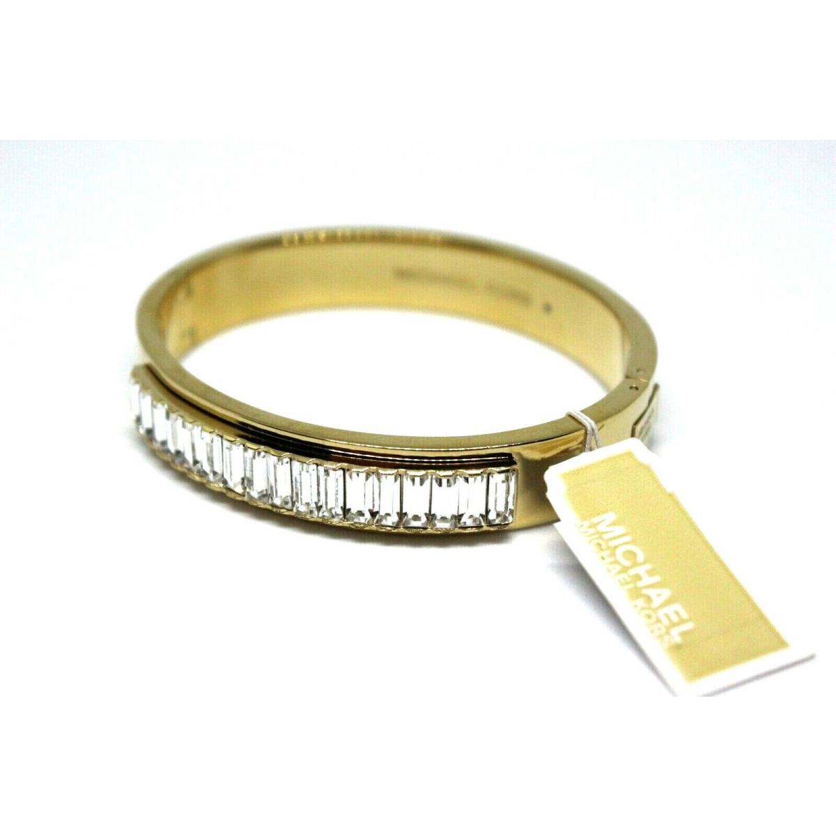 Michael Kors Black Firday Diamond Hardware Bracelet Gold/white Diamond