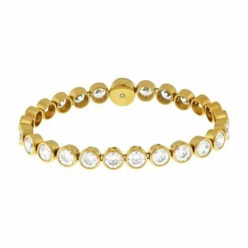 Michael Kors Gold Tone Cubic Zirconia Glitz Tennis Bracelet MKJ4791+BOX