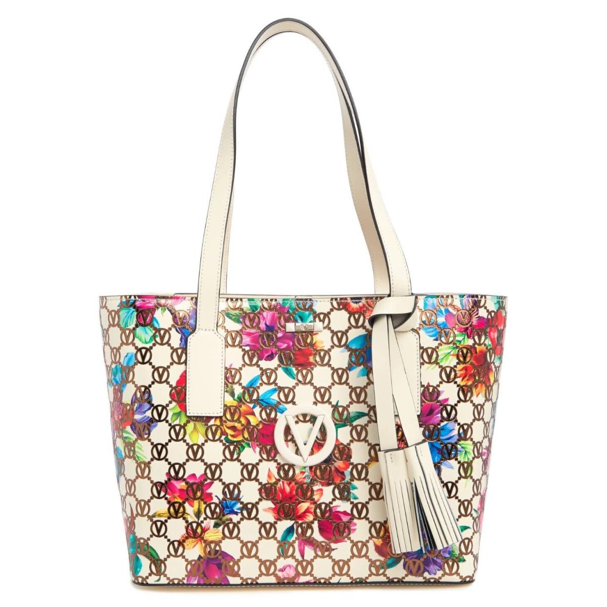 Valentino by Mario Valentino Prince Flowery Monogram Leather Tote Shopper Bag