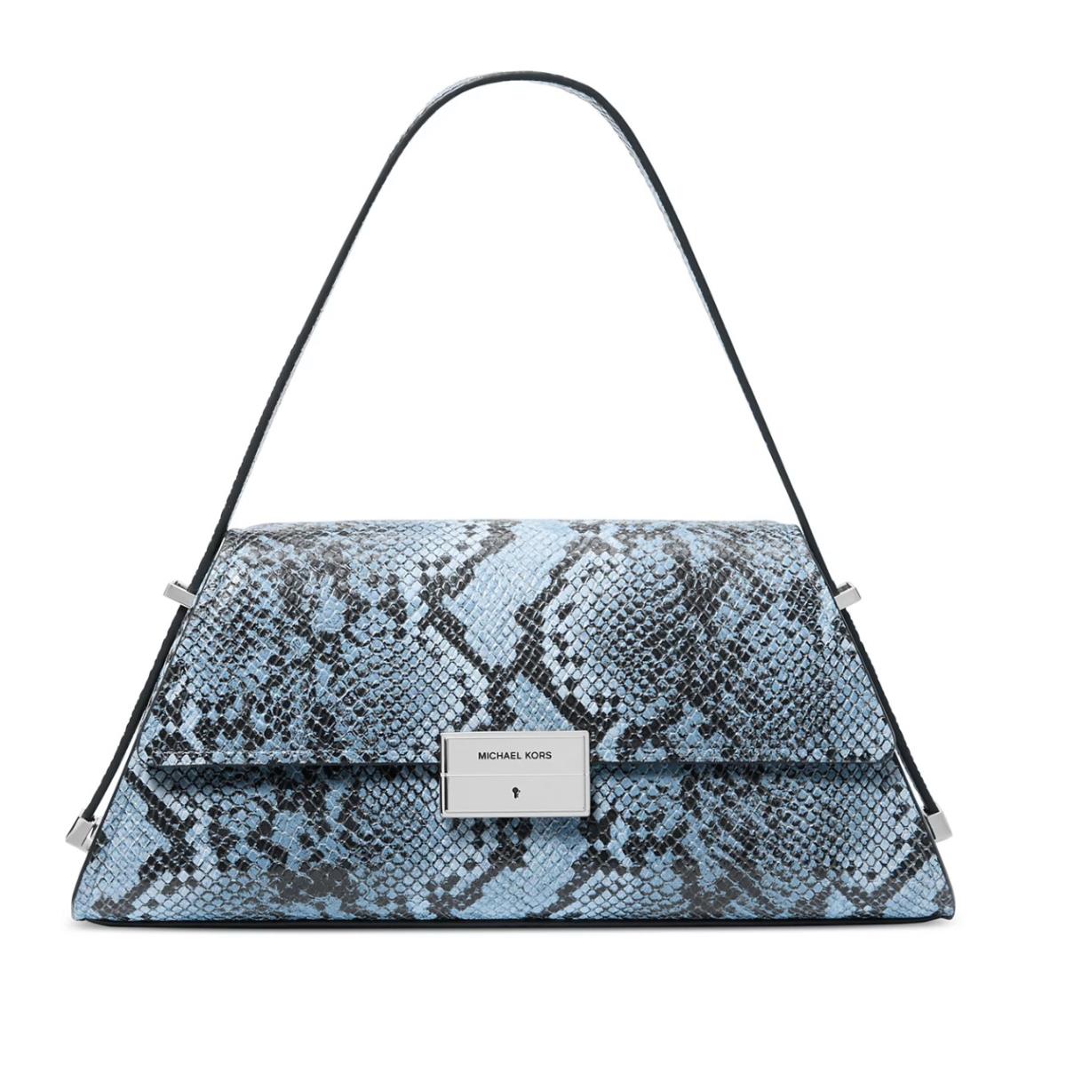Michael Kors Ludlow Small Leather Convertible Shoulder Bag Chambray