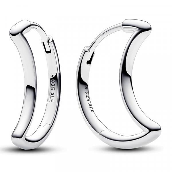 Pandora Moon Hoop Earrings