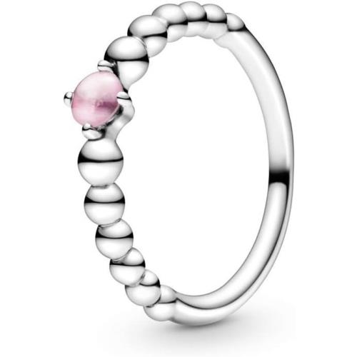 Pandora October Petal Pink Beaded Ring