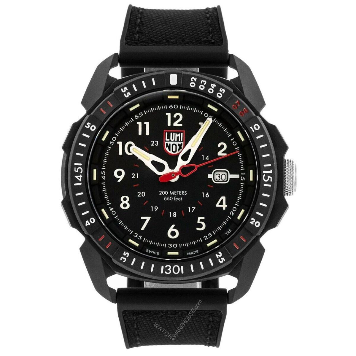 Luminox Ice Sar Artic Black Dial 46MM Quartz Men`s Watch XL.1001