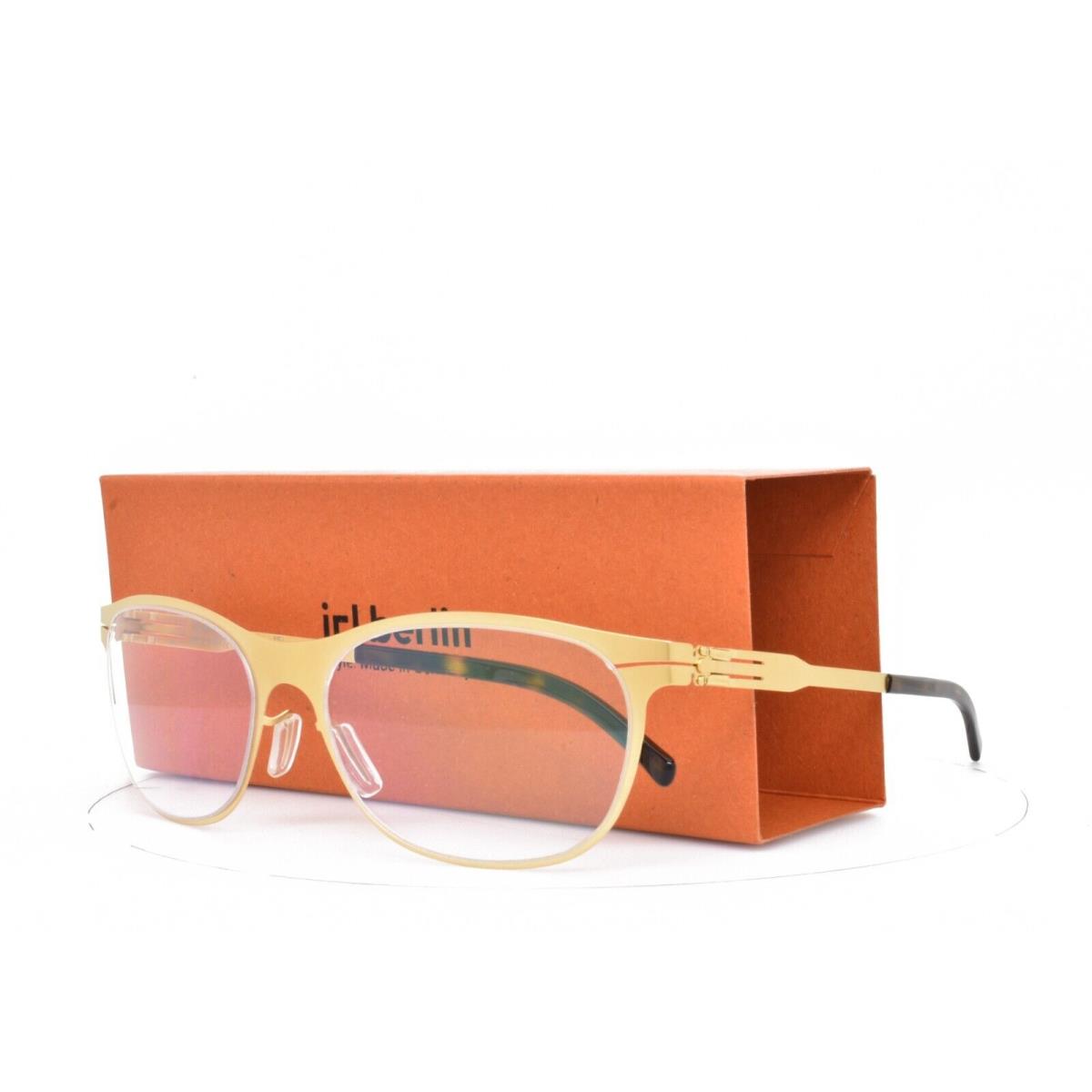iC Berlin Eyeglasses Matte Gold Frame 54-19-145 Aprikose