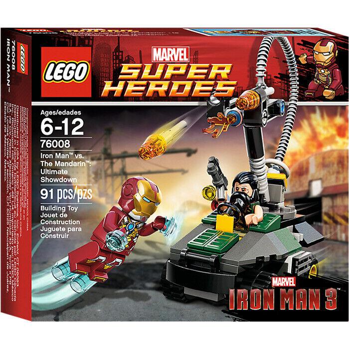 Lego Marvel Super Heroes Iron Man Vs The Mandarin 76008 Damage Box