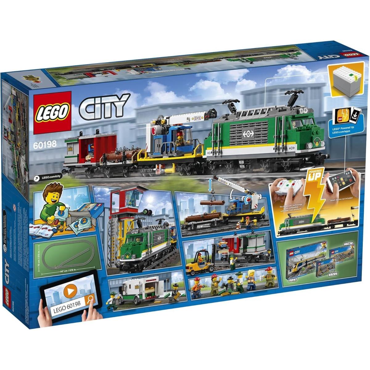 Lego City Cargo Train Building Set 60198 Remote Control W/tracks Boys Girls 1226