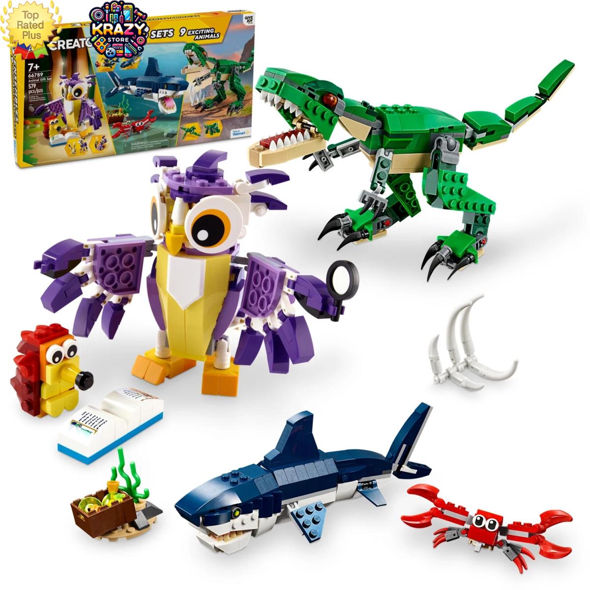 Creator Animal Gift Set - Build and Rebuild 9 Exciting Animal Toys in 1 Box