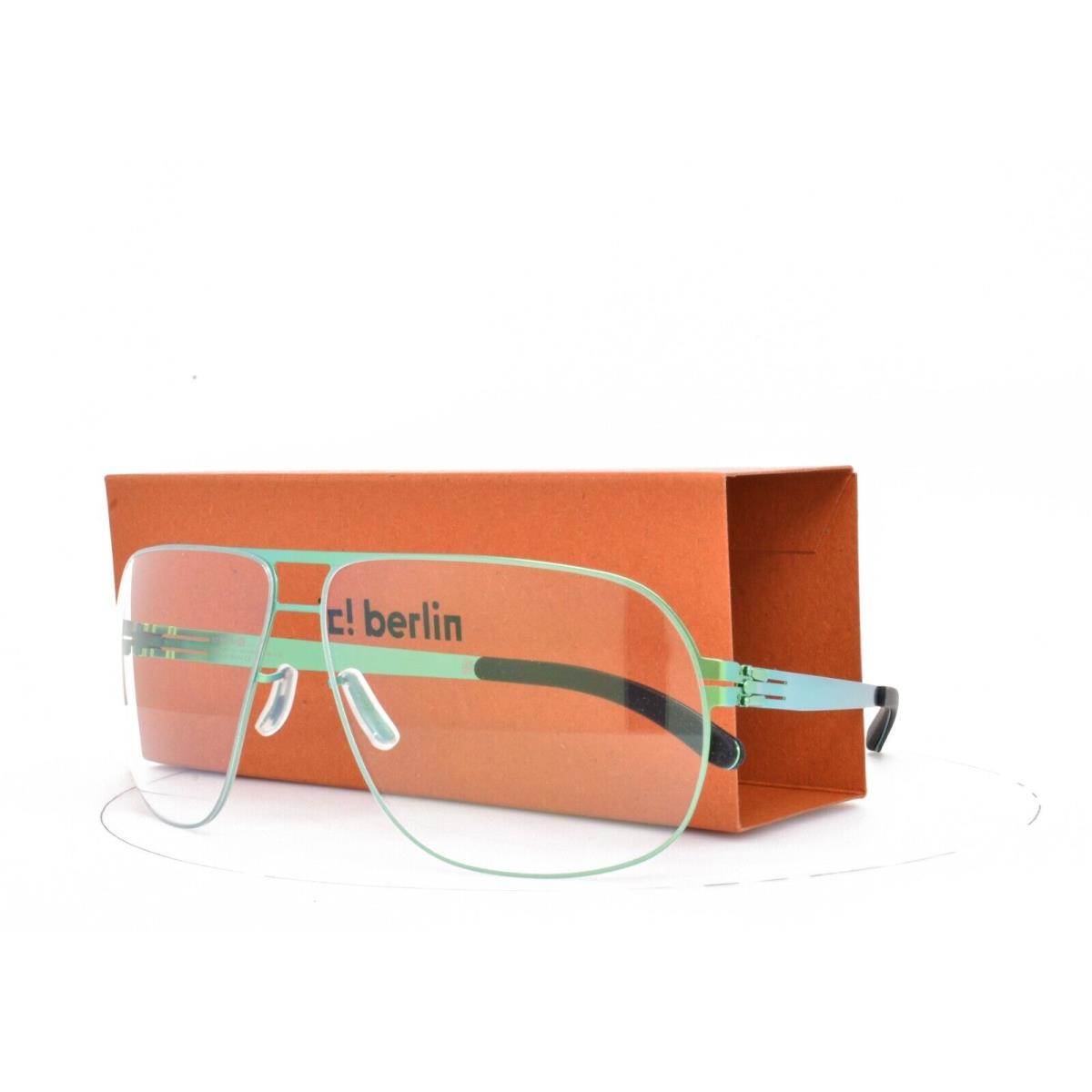 iC Berlin Eyeglasses X11 Krumme Lanke Green Aviator Double Two Bridge 64-13-145
