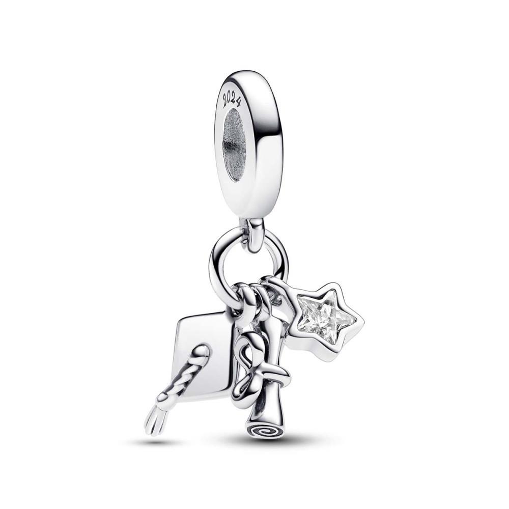 Pandora 2024 Graduation Triple Dangle Charm