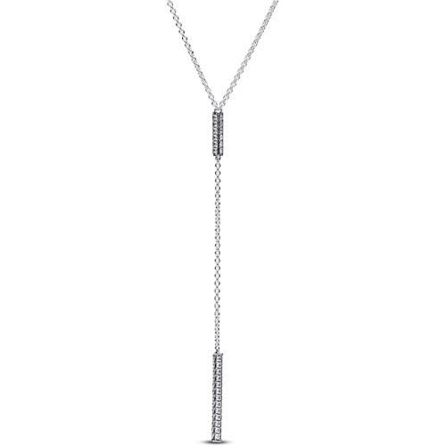 Pandora Timeless Pave Prism Drop Necklace