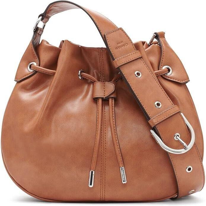 Calvin Klein Women`s Lapis Crossbody Bag Caramel