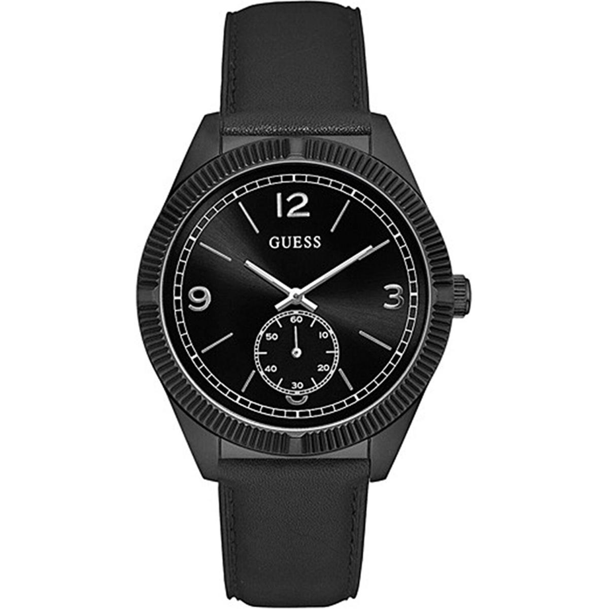 Guess Steel W0873G3 Men`s Dress Stainless Steel Black Tone Dark Dial WR