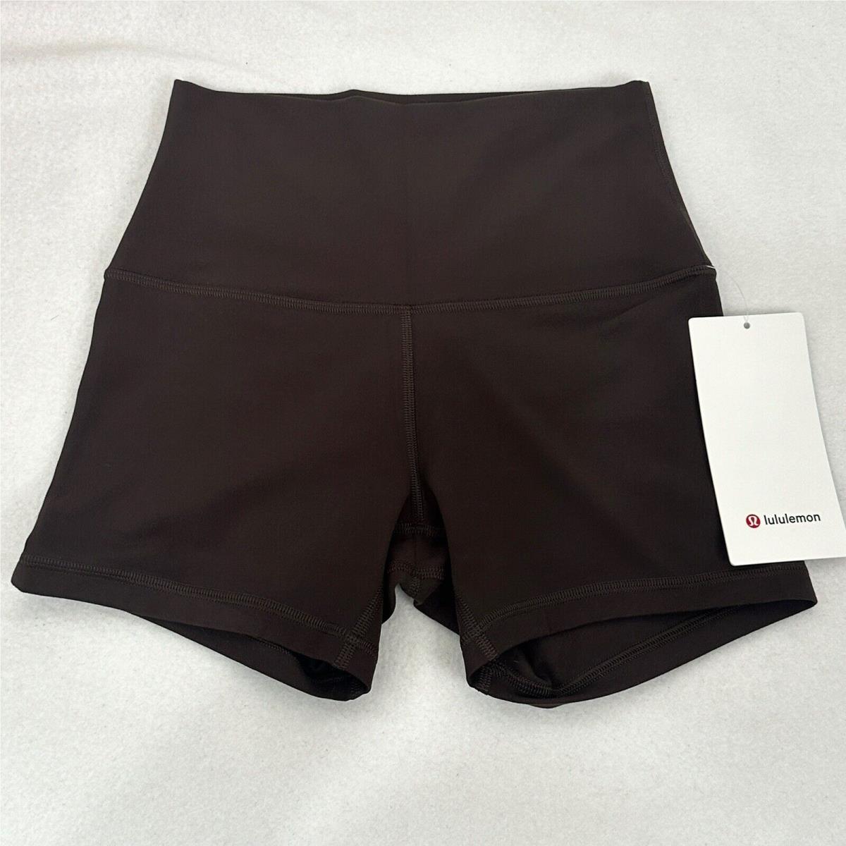 Lululemon Align High Rise Short 4 Espresso Size 6
