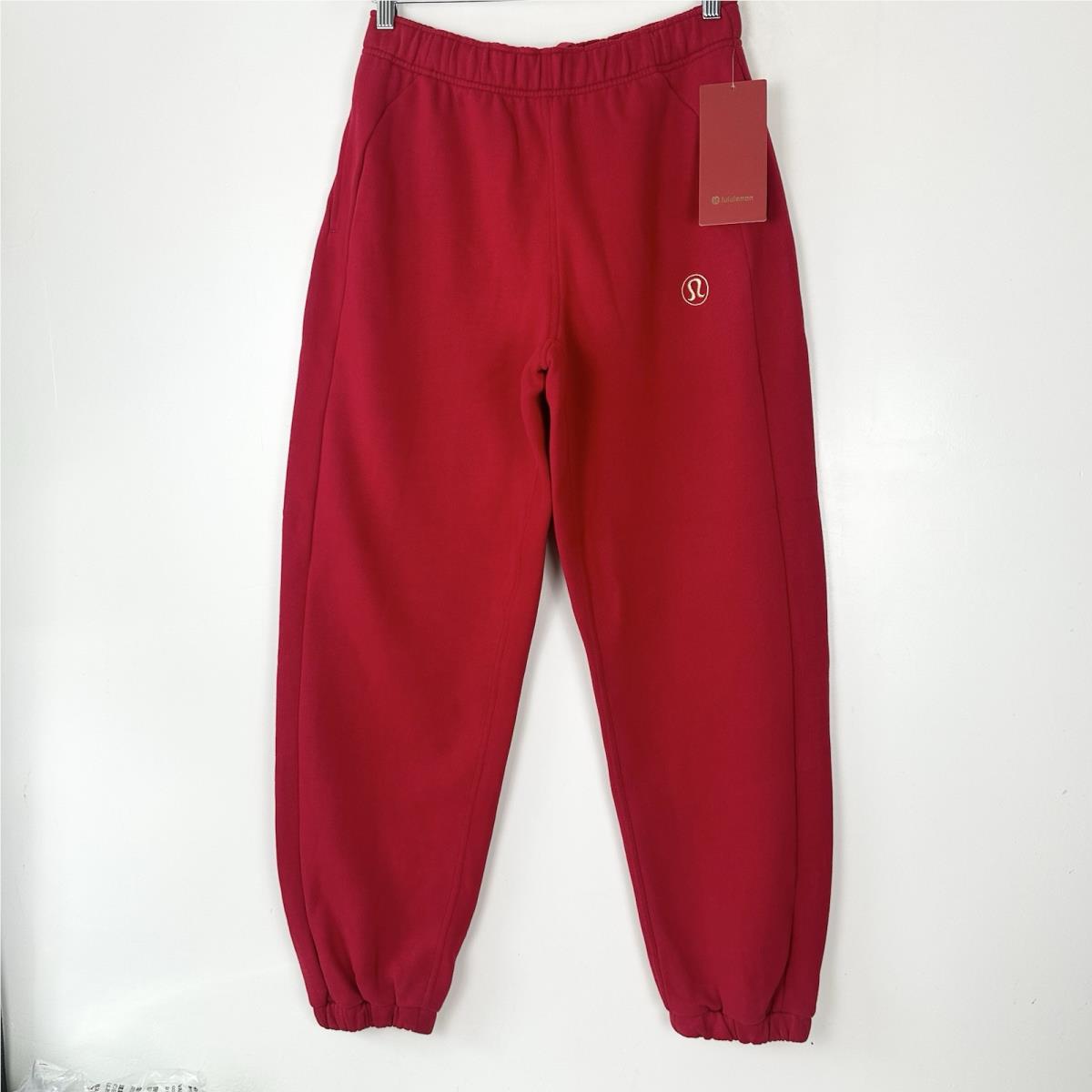 Lululemon Lunar Year Scuba Mid-rise Oversized Jogger Dark Red Gold Size S