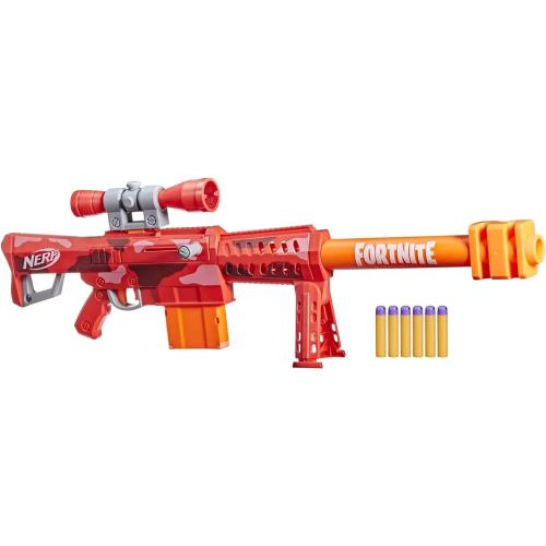 Nerf Fortnite Heavy SR Blaster Includes 6 Official Mega Darts and 6-Dart Clip