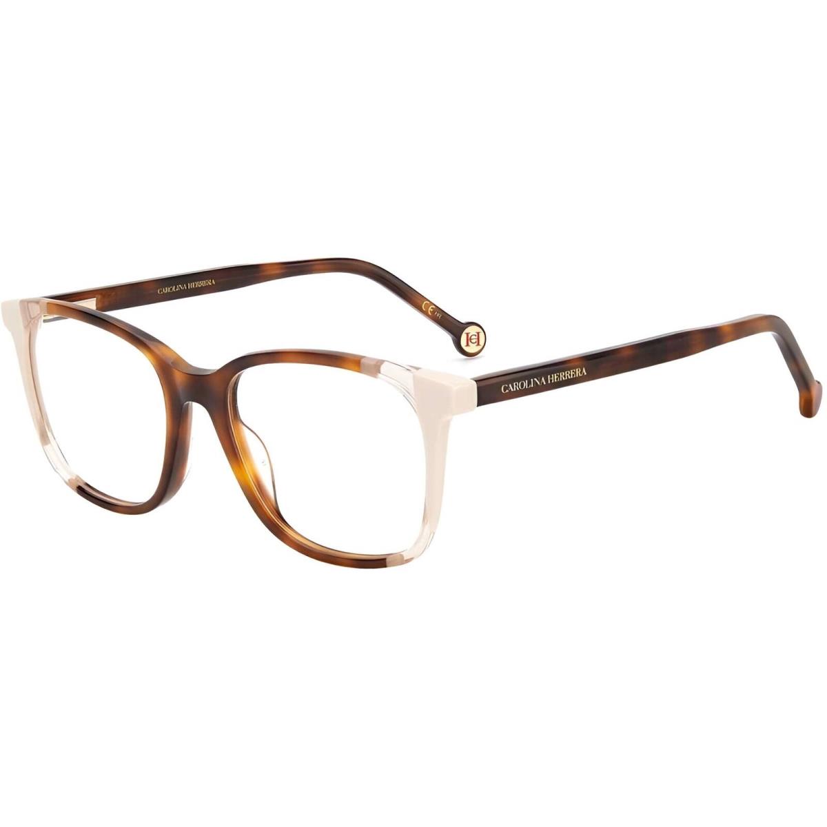 Carolina Herrera Women`s Eyeglasses Havana Ivory Plastic Square CH 0065 0C1H