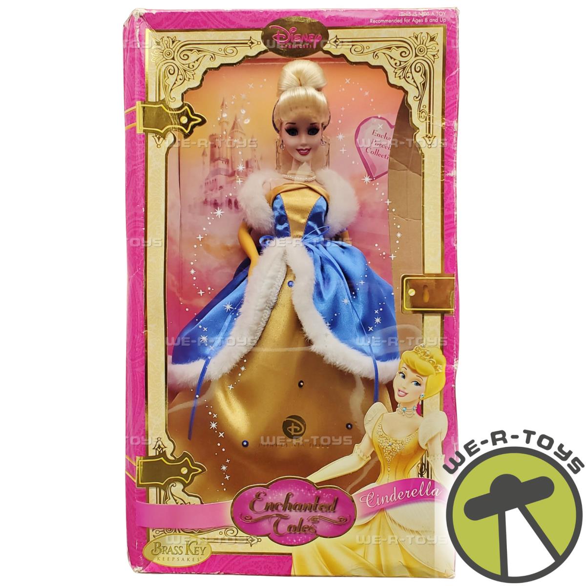 Disney Princess Cinderella Porcelain Doll 2007 Brass Key Keepsakes 3909-3 Nrfb