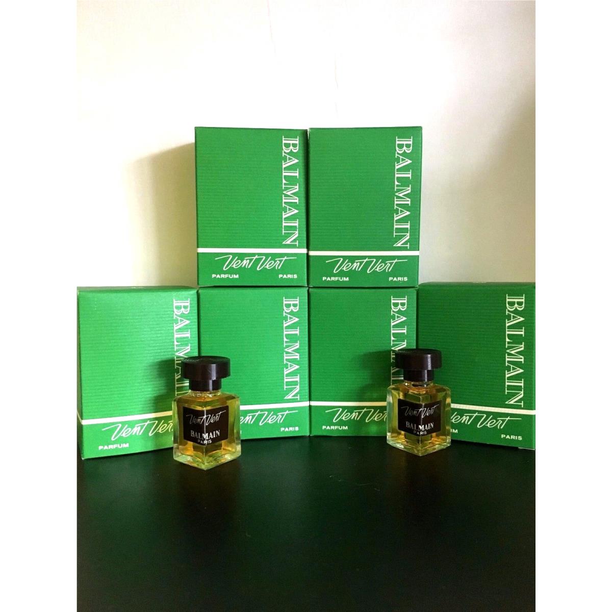 Vintage Vent Vert  Pure Perfume -parfum Mini 6 Pcs 4 ml Each= 24 ml by Balmain