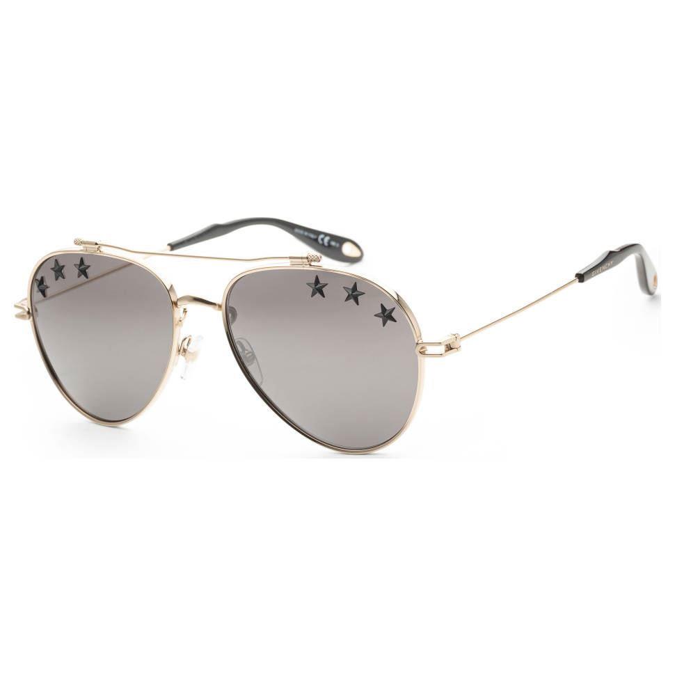 Givenchy Unisex Gold Aviator Sunglasses GV7057-STARS-J5G Black Gold