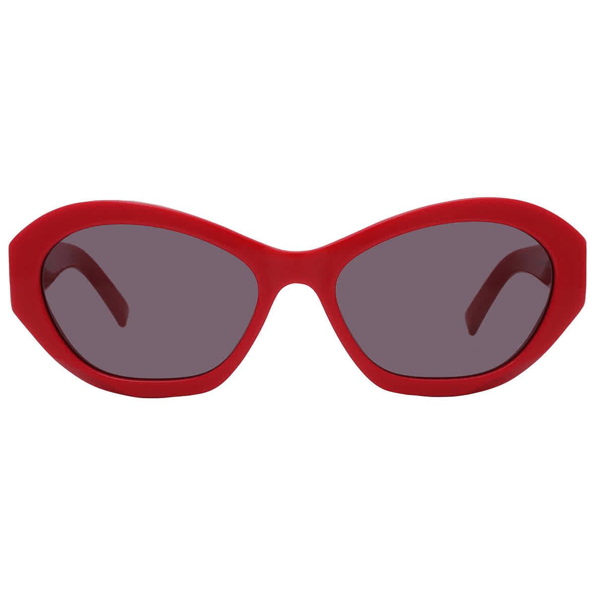 Givenchy Smoke Cat Eye Ladies Sunglasses GV40001U 66A 57 GV40001U 66A 57